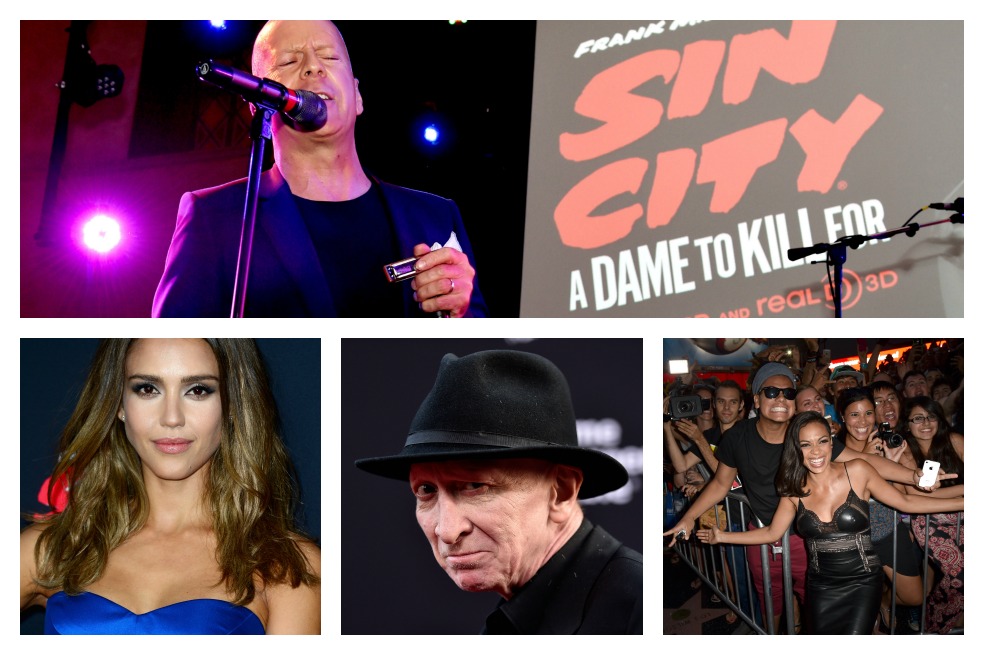 Bruce Willis ameniza el estreno de «Sin City: A Dame to Kill For»