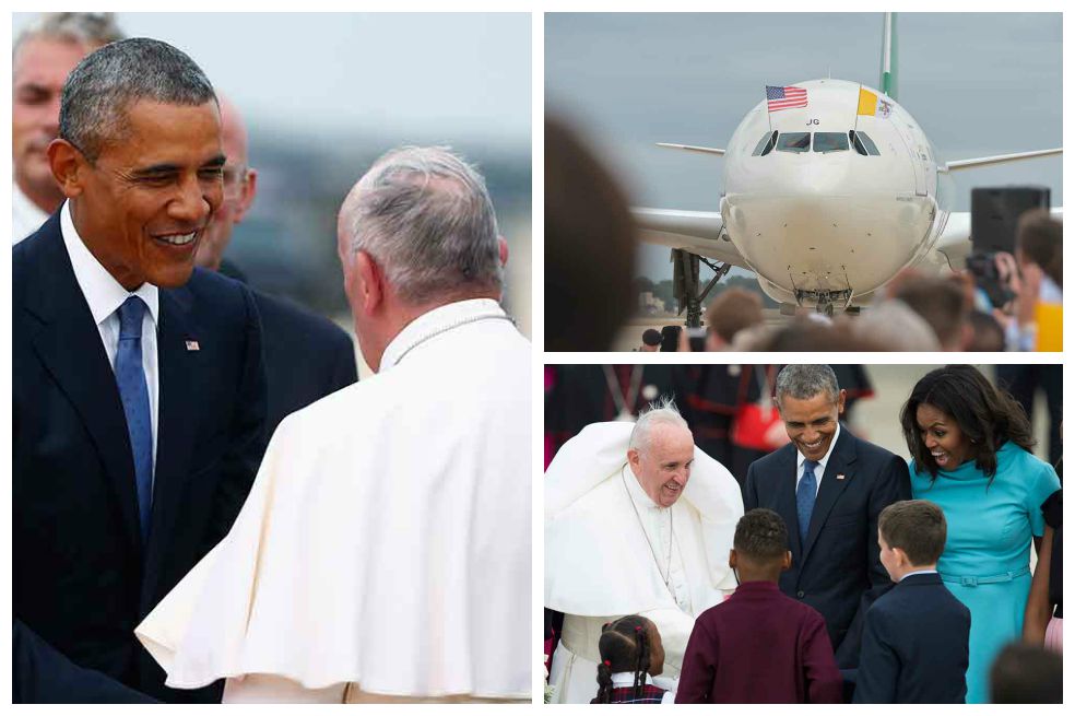 El recibimiento de Obama al papa Francisco