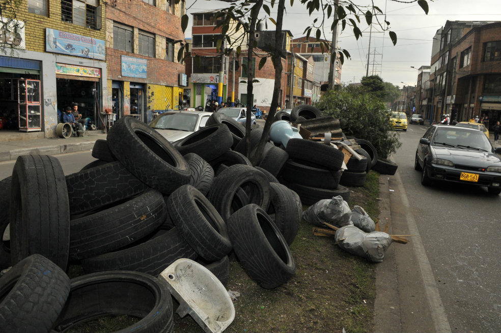Nueva jornada de la “llantantón” en las localidades de Usaquén y Bosa