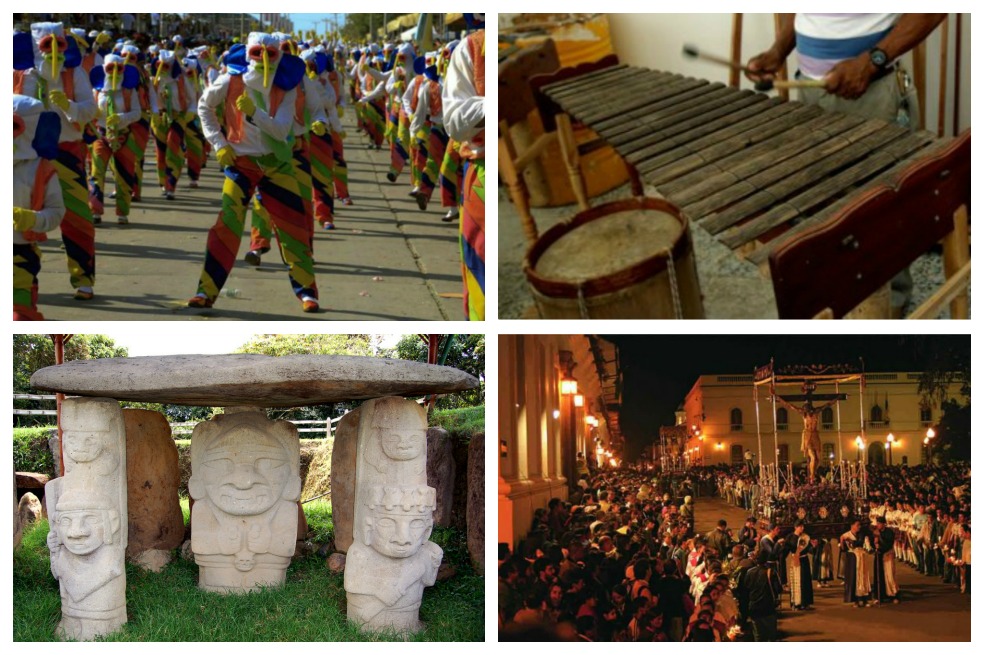 Lugares y manifestaciones culturales colombianas que son patrimonio de la humanidad