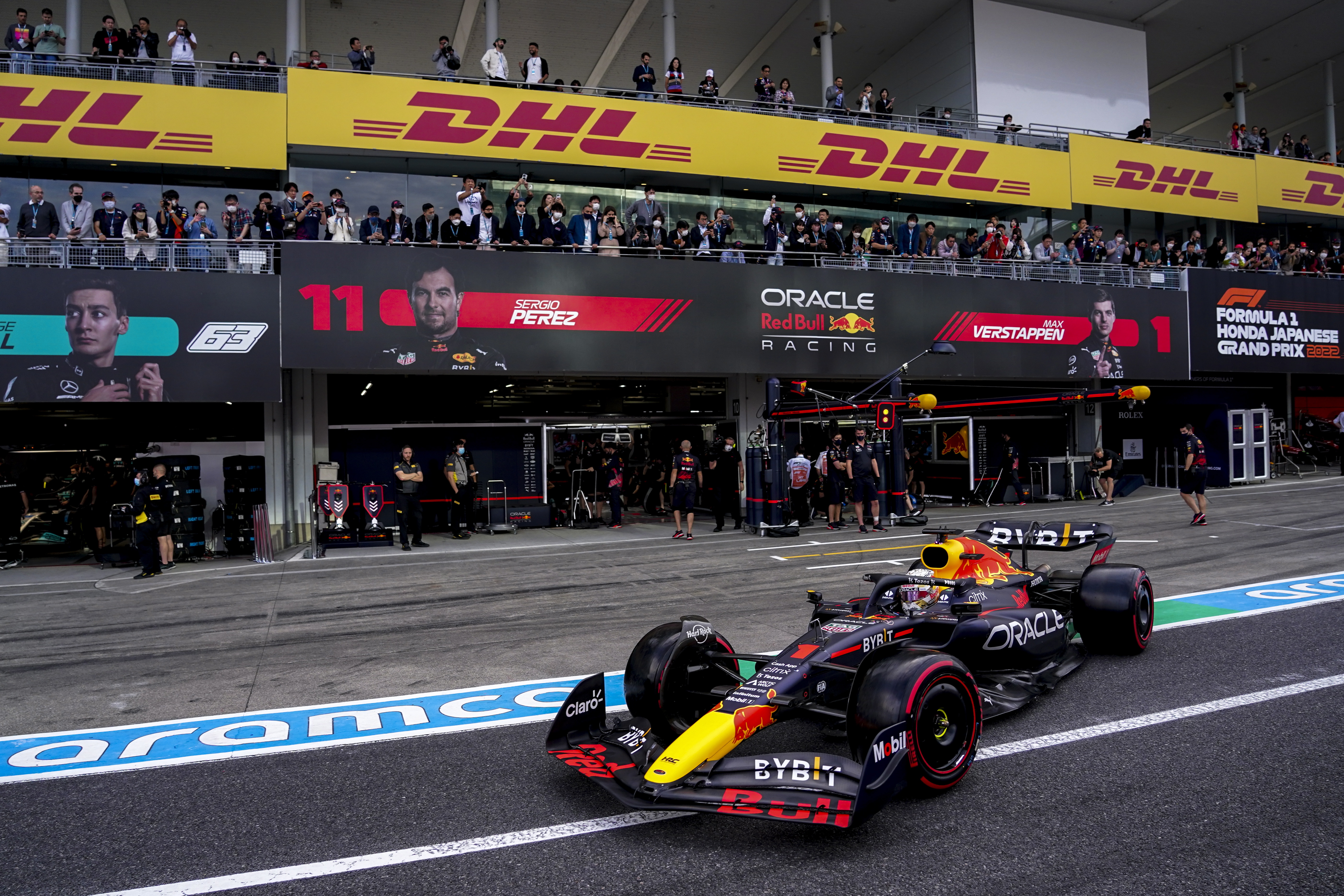 En Japón, Verstappen se acercó al título de la F1 con la pole position