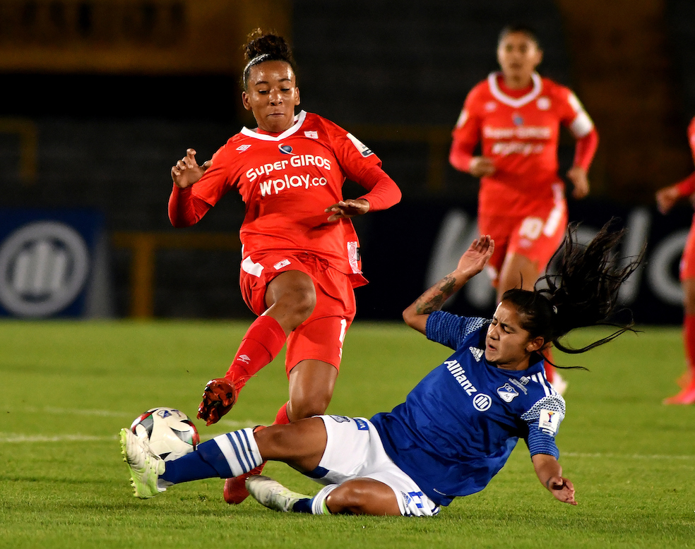Millonarios y América empataron 1-1 en la ida de la Liga Femenina BetPlay