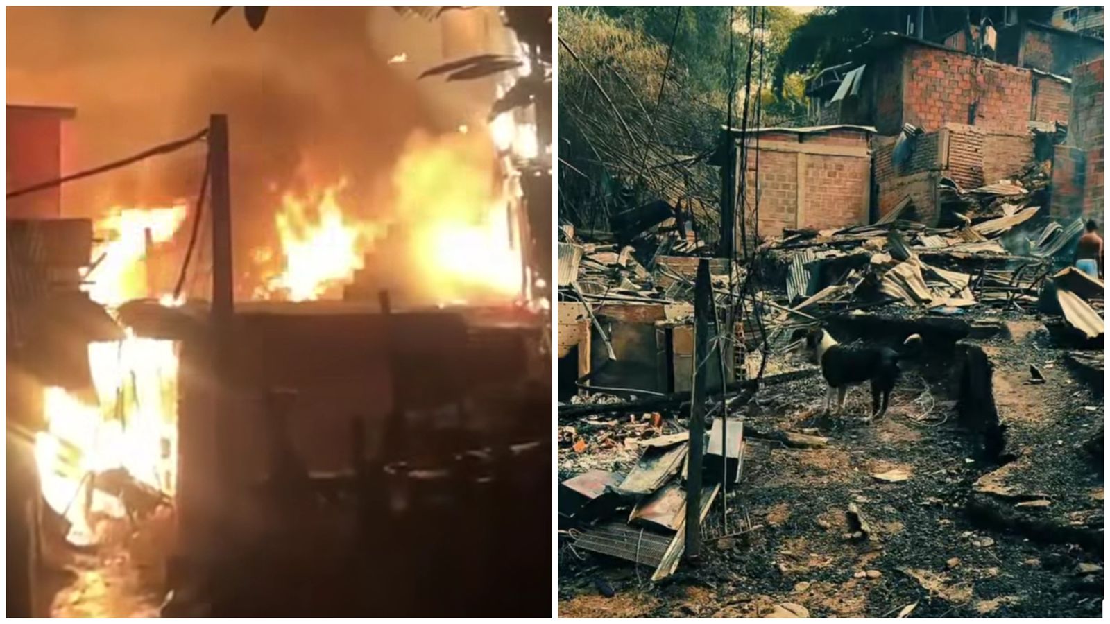 El relato de familias afectadas en el incendio que arrasó con más de 50 casas en Bucaramanga