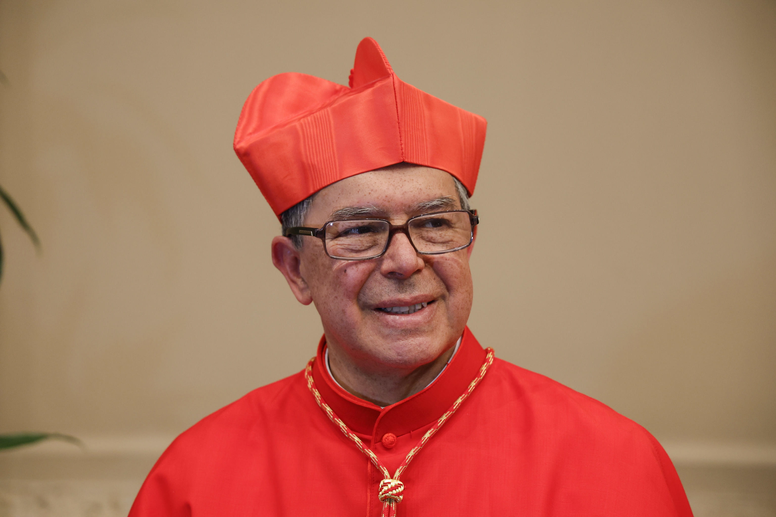 Vatican City (Vatican City State (holy See)), 30/09/2023.- New Cardinal Luis Jose Rueda Aparicio poses at the end of the consistory ceremony, Vatican City, 30 September 2023. The pontiff appointed 21 new cardinals. (Papa, Cardenal) EFE/EPA/GIUSEPPE LAMI