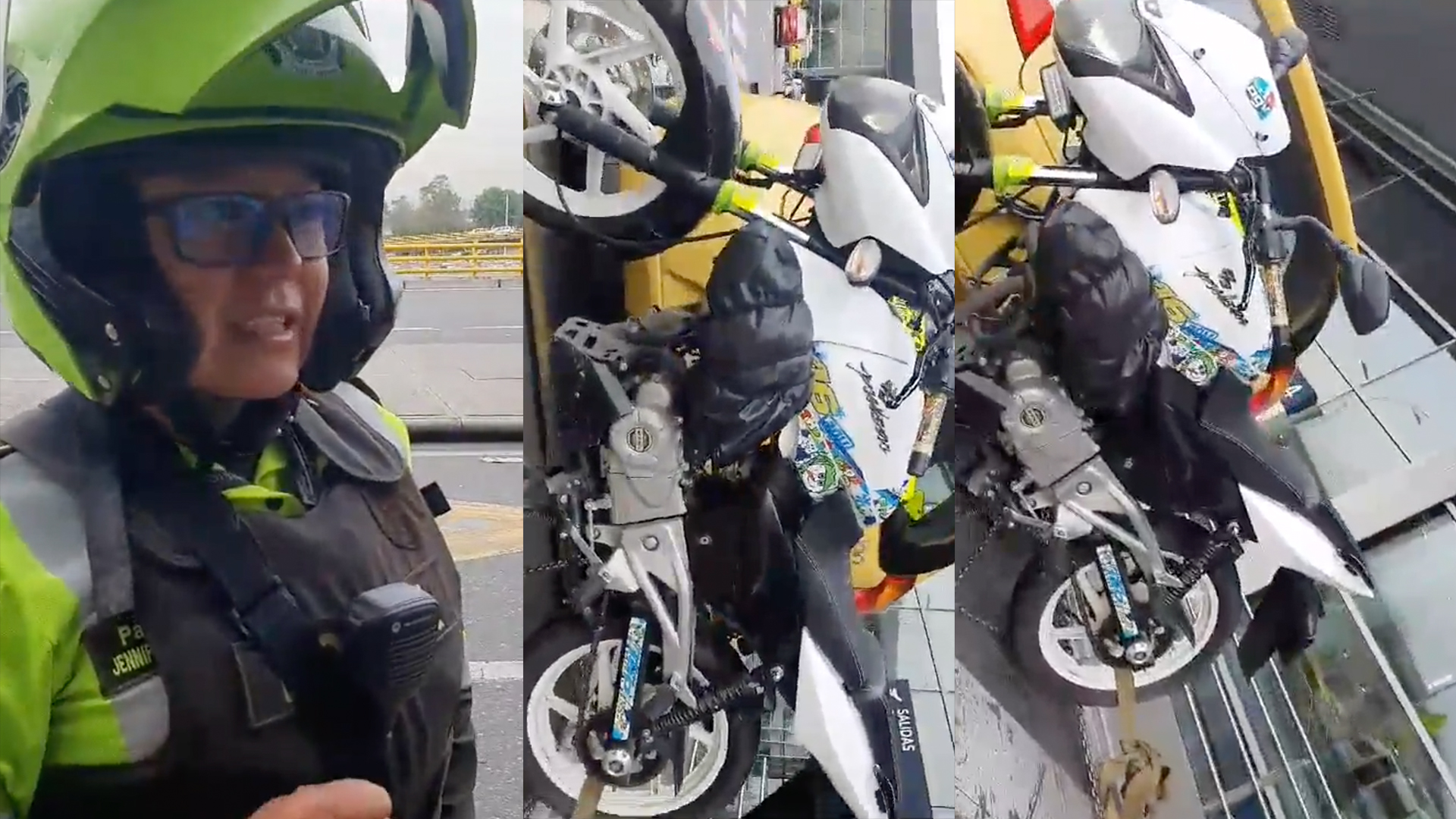 Motero denuncia que una patrullera le inmovilizó la moto por “cambio de color”