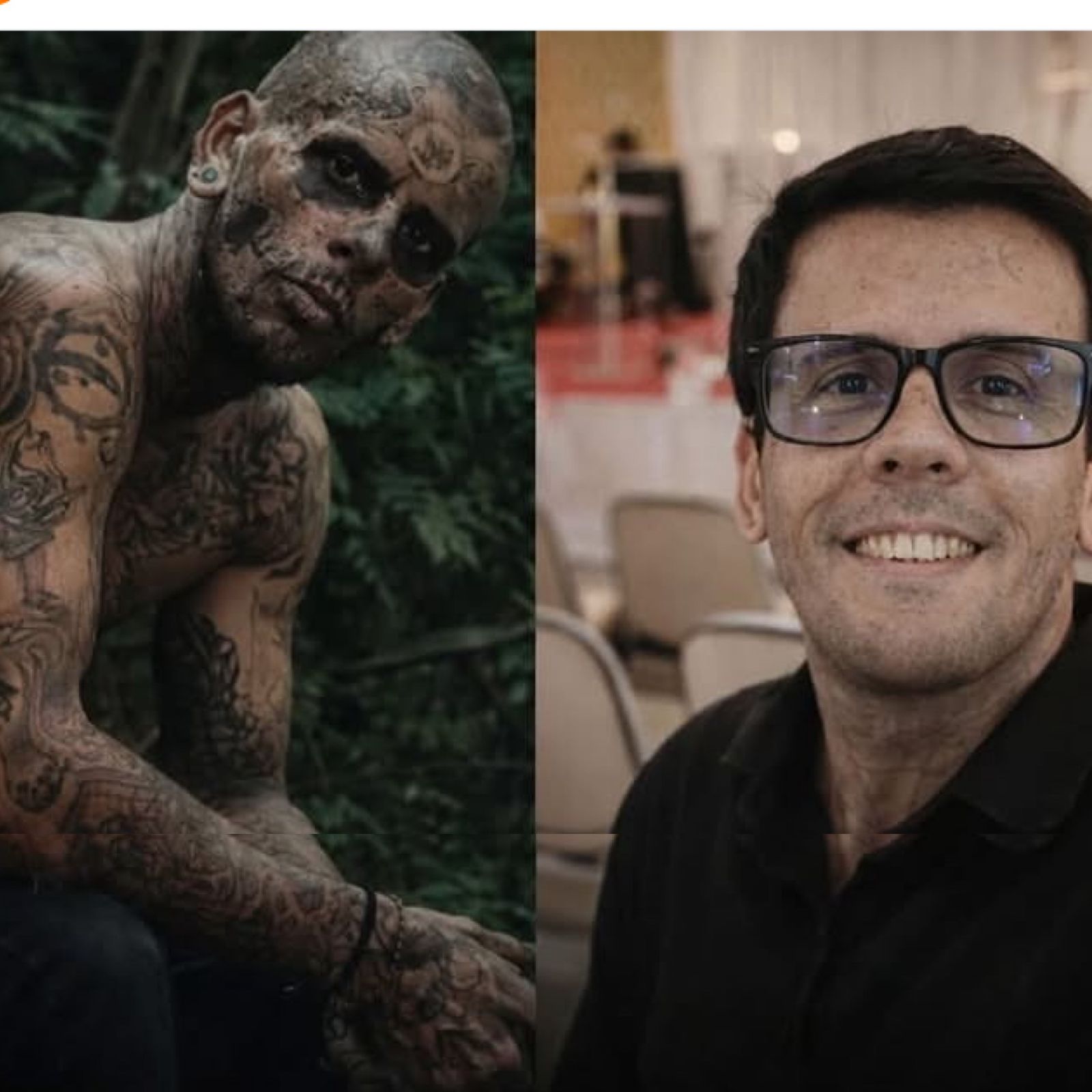 Influencer eliminó sus 180 tatuajes ¿Qué le pasó a Leandro de Souza, cómo era y cómo luce?