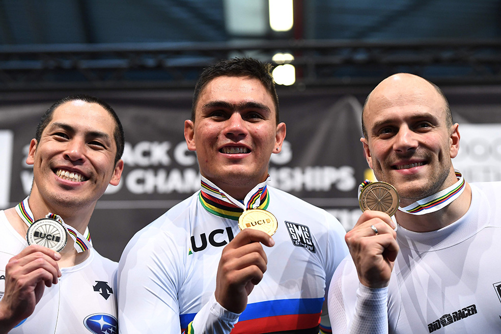Así vivió el triunfo Fabián Puerta, oro en el keirin del Mundial de Pista