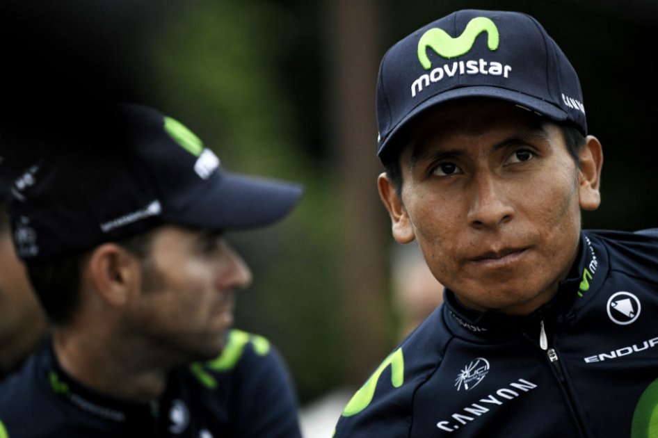 Nairo Quintana, lider del Movistar Team. Foto: AFP