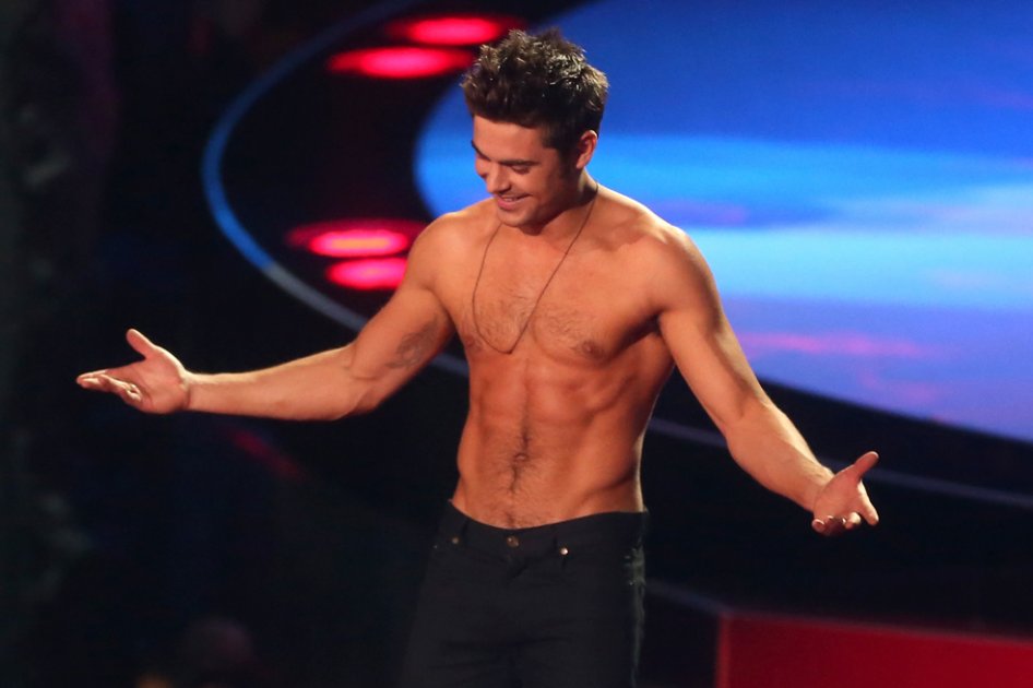Zac Efron en los MTV Movie Awards 2014. / AFP