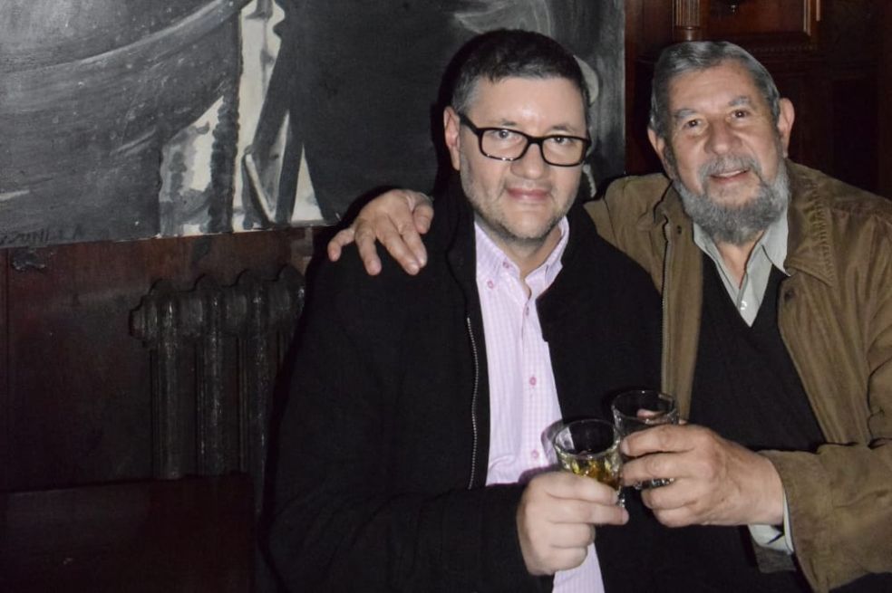 Recuerdos de padres e hijo: José Luis Díaz-Granados y Federico Díaz-Granados.
