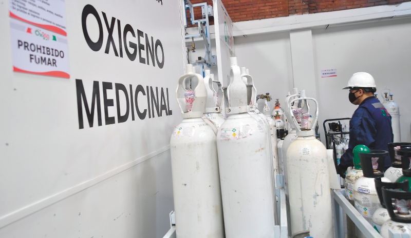 Devolver los cilindros de oxígeno, una ayuda para enfrentar la pandemia