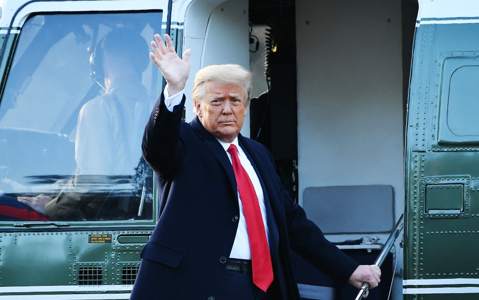 Las últimas imágenes de Donald Trump como presidente de EE. UU.