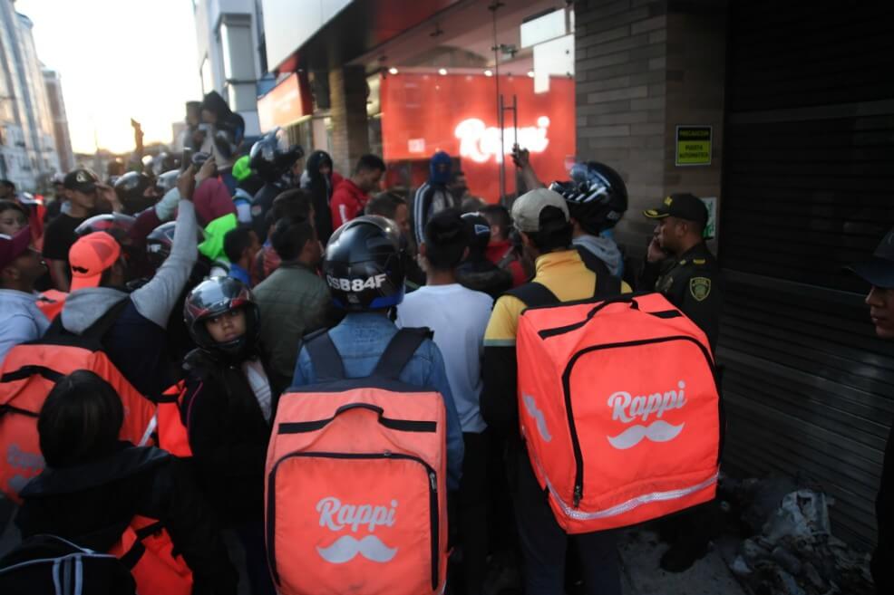 «Rappitenderos» en Medellín se movilizaron para exigir mejores condiciones laborales