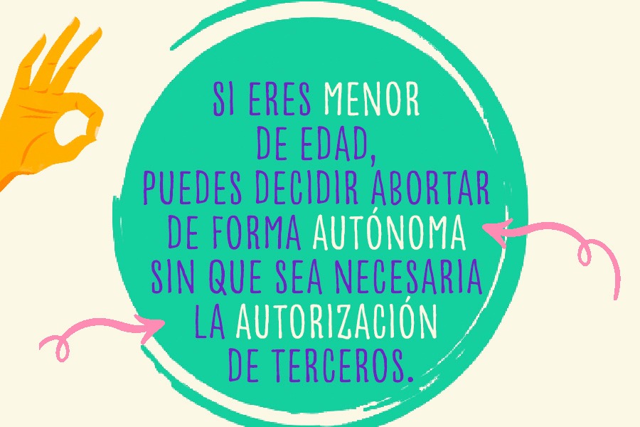 Si eres menor de edad, puedes decidir abortar de forma autónoma sin que sea necesaria la autorización de terceros.