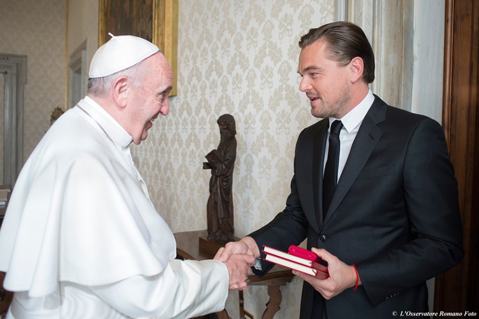 El papa y Leonardo DiCaprio hablan sobre la defensa del medioambiente