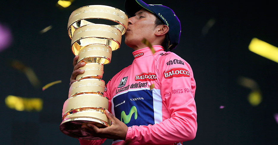 El primer colombiano en ganar el Giro de Italia