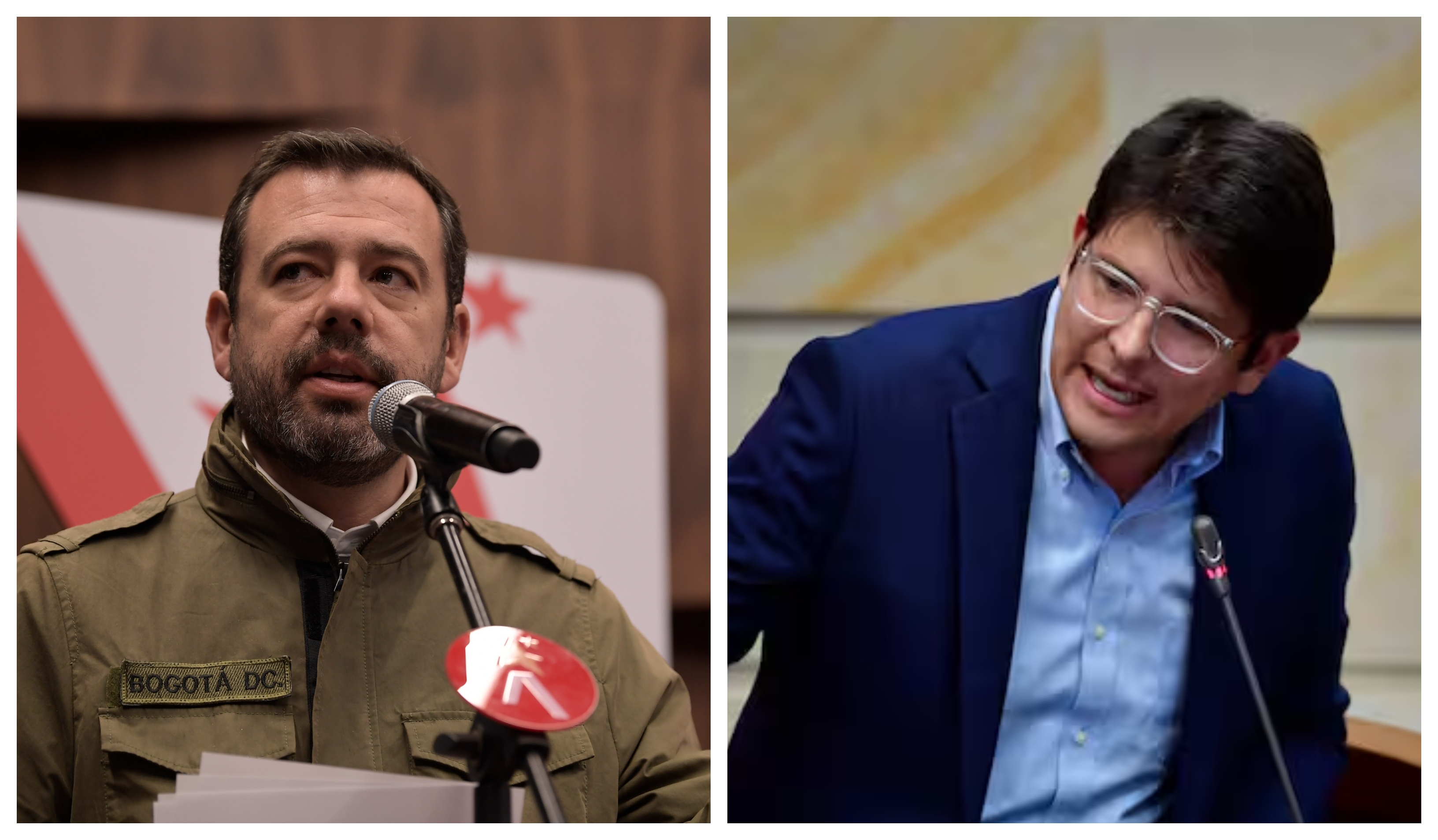 Carlos Fernando Galán (izquierda) y Miguel Uribe Turbay (derecha).