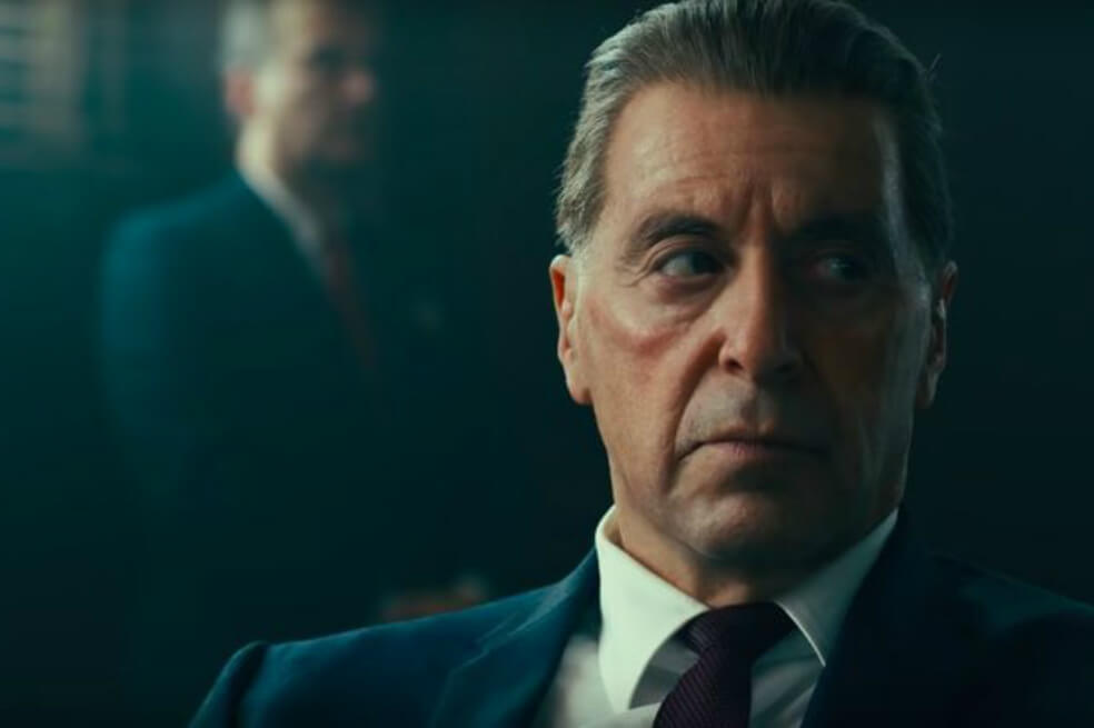 Al Pacino, nominado a mejor actor de reparto en los Oscars 2020 por su papel del sindicalista Jimmy Hoffa. / Netflix