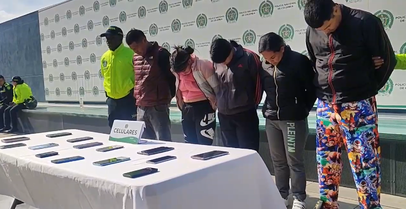 Desarticulan banda dedicada a robar celulares Transmilenio y en eventos masivos
