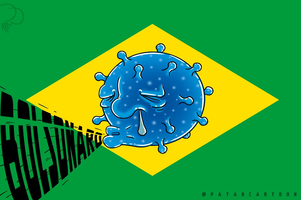 Hasta que el virus contrajo un Bolsonaro