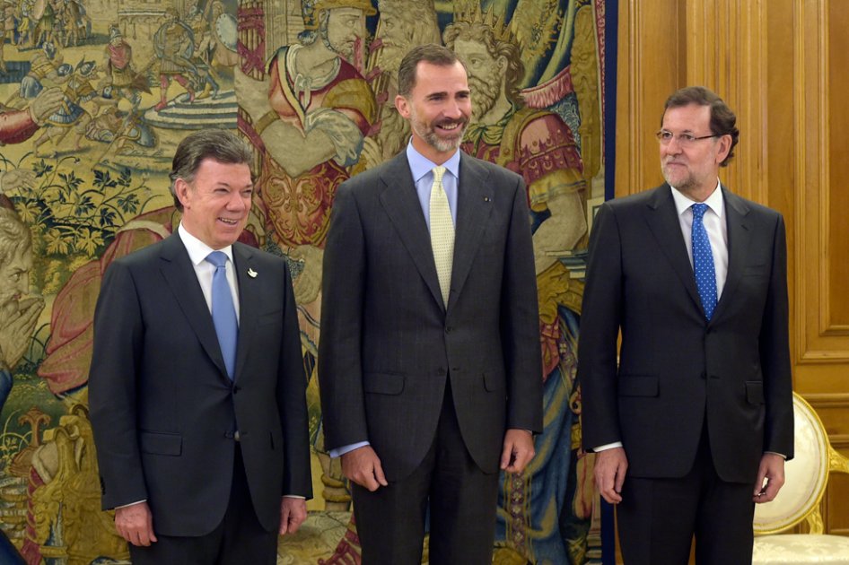 España garantiza a Santos cooperación para la paz en Colombia