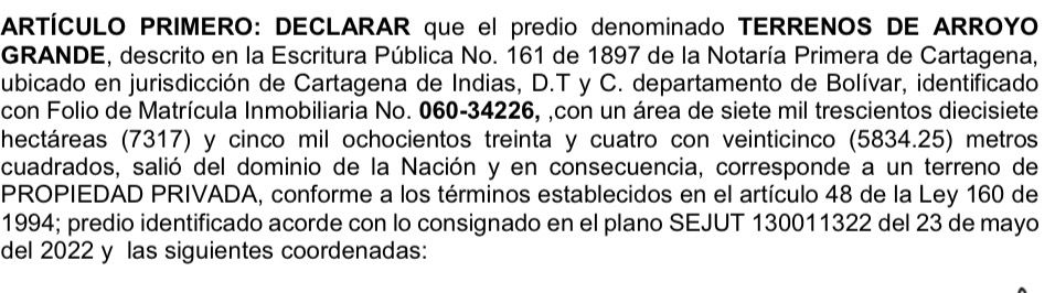 Resolución de la ANT 2022