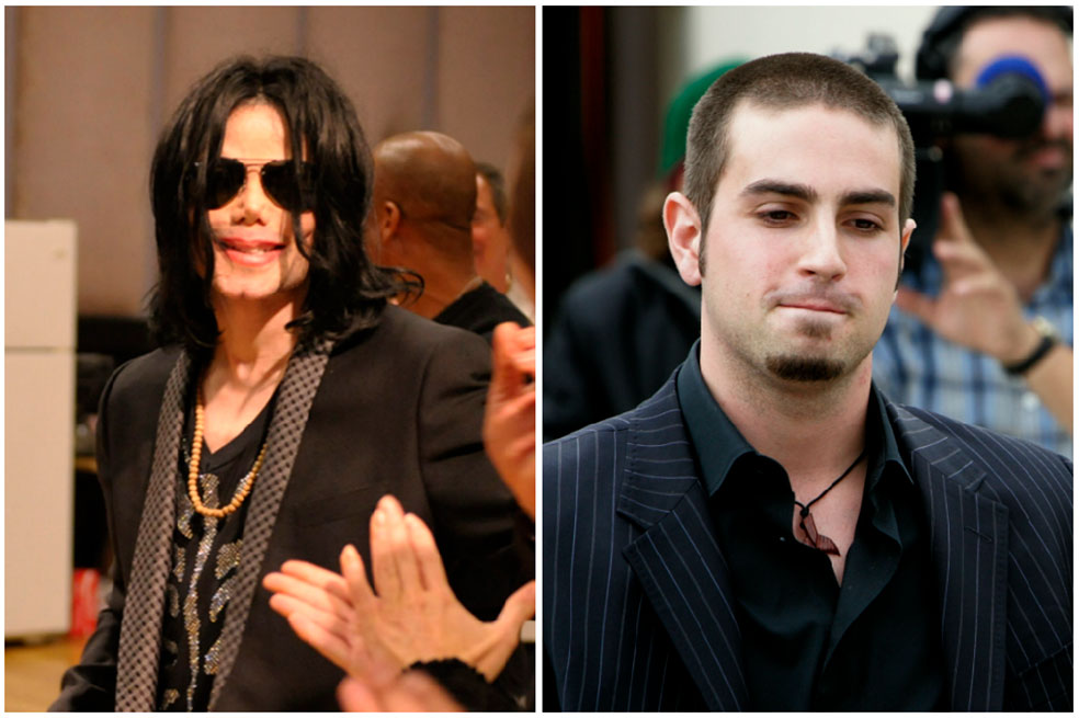 Michael Jackson y el coreógrafo Wade Robson.