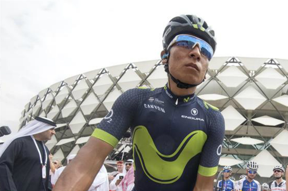 El colombiano Nairo Quintana, líder del Movistar. / EFE