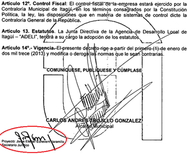 Decreto 1309 del 23 de octubre de 2012.