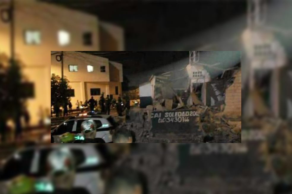 Atentado contra CAI de Policía en Soledad, Atlántico, deja al menos 7 heridos