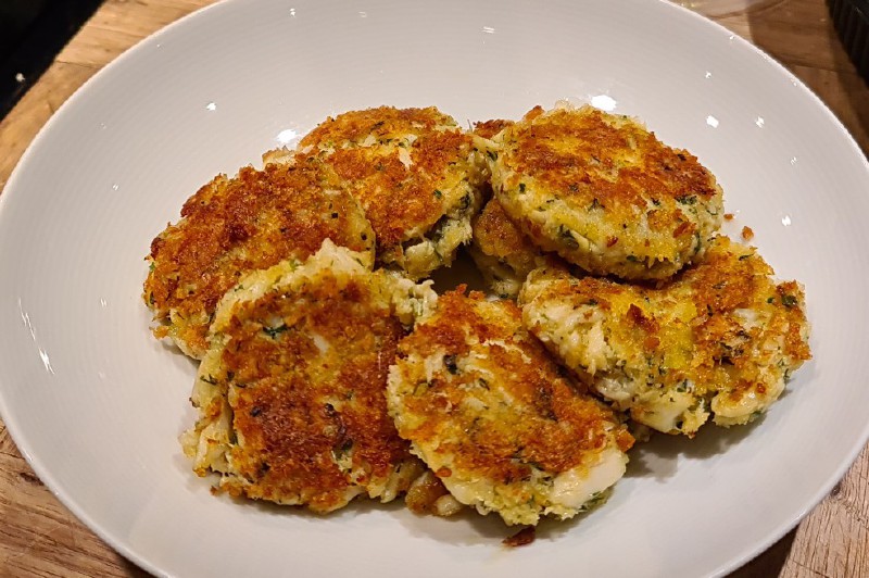 Receta para preparar crab cakes