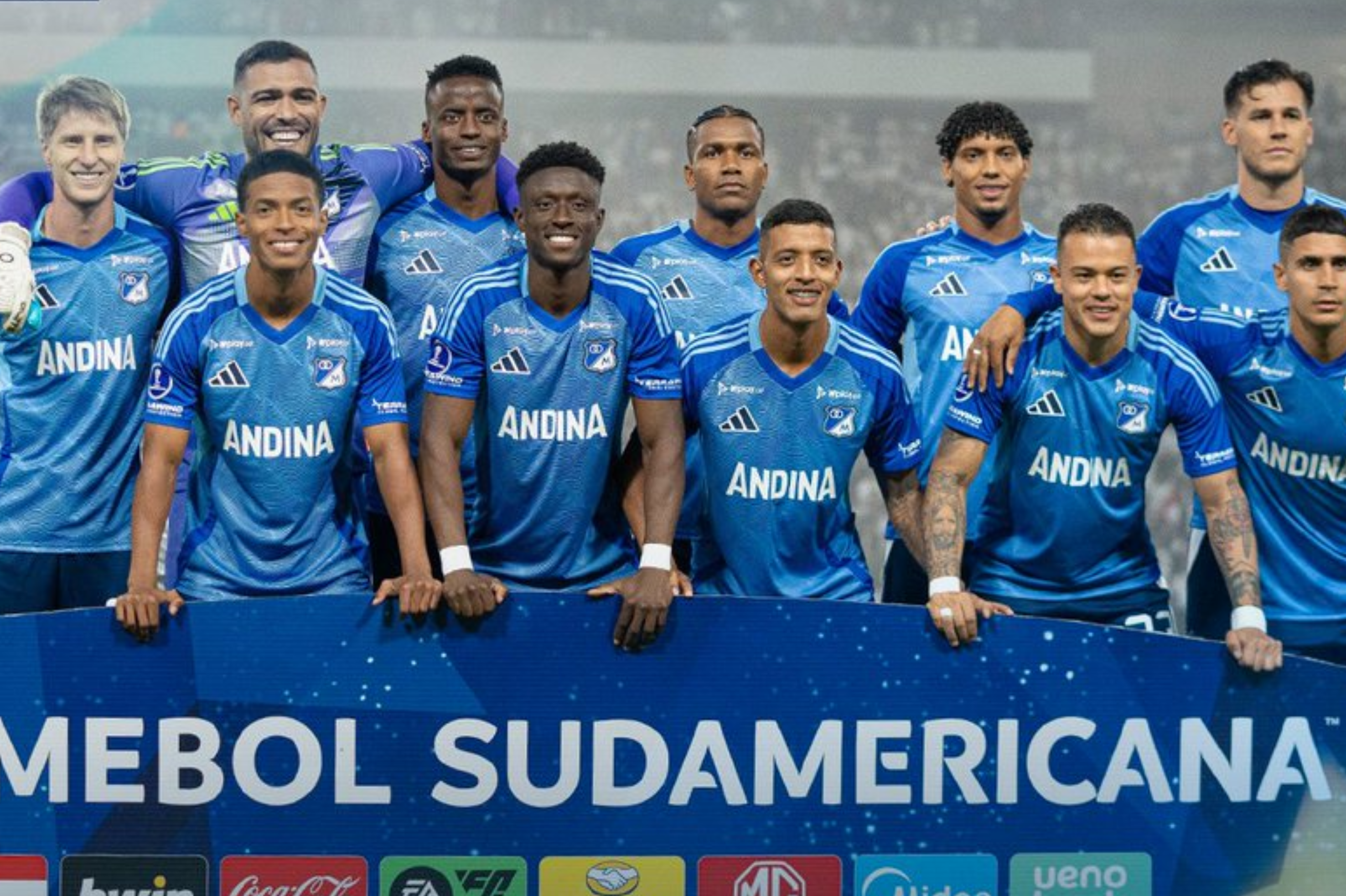 Millonarios, en su partido de la Copa Sudamericana.