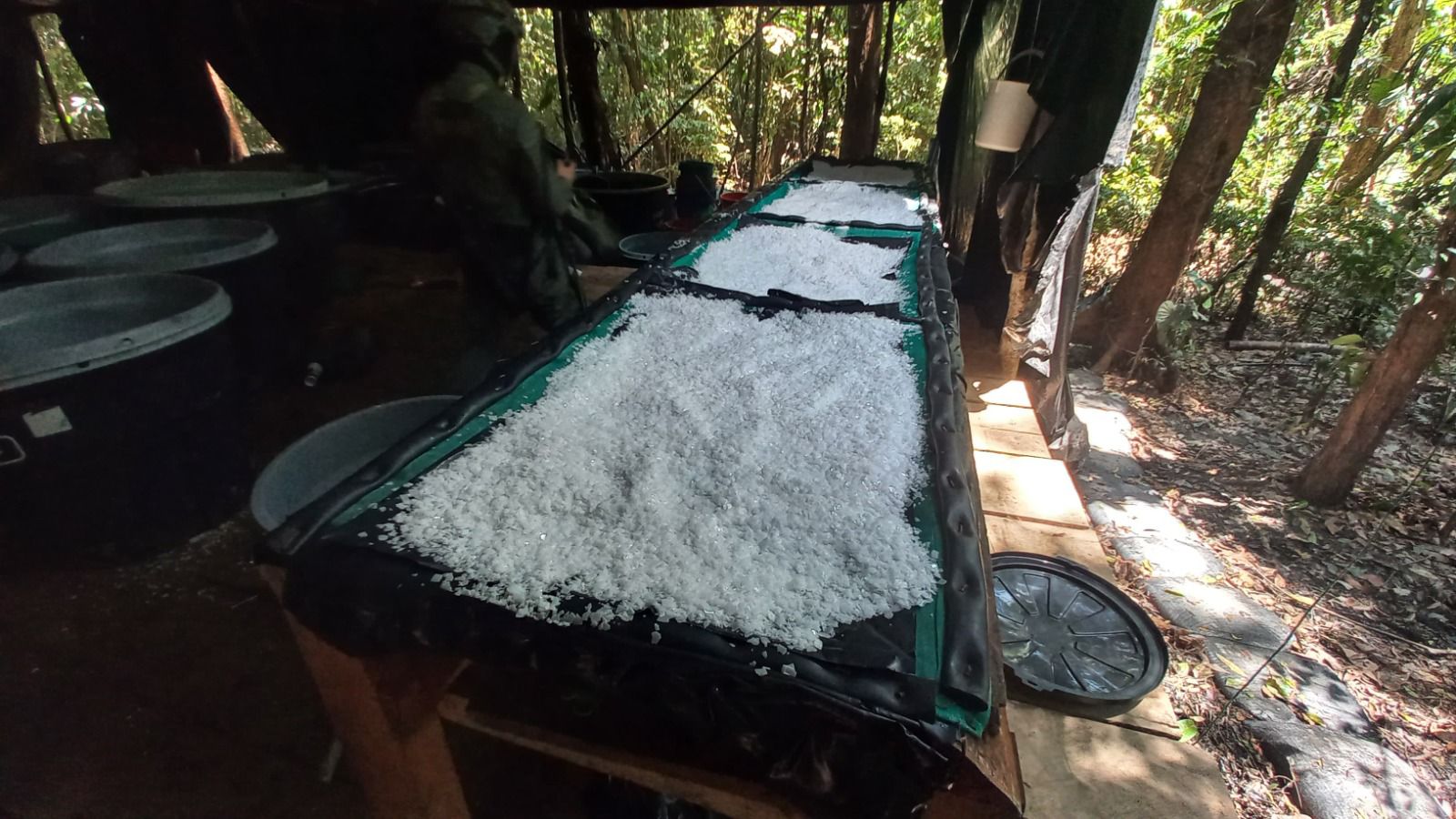 Laboratorio de cocaína fue desmantelado en Putumayo: había 820 kilos procesados