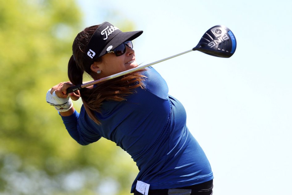 María José Uribe en la tercera ronda del Manulife Classic. Foto: AFP