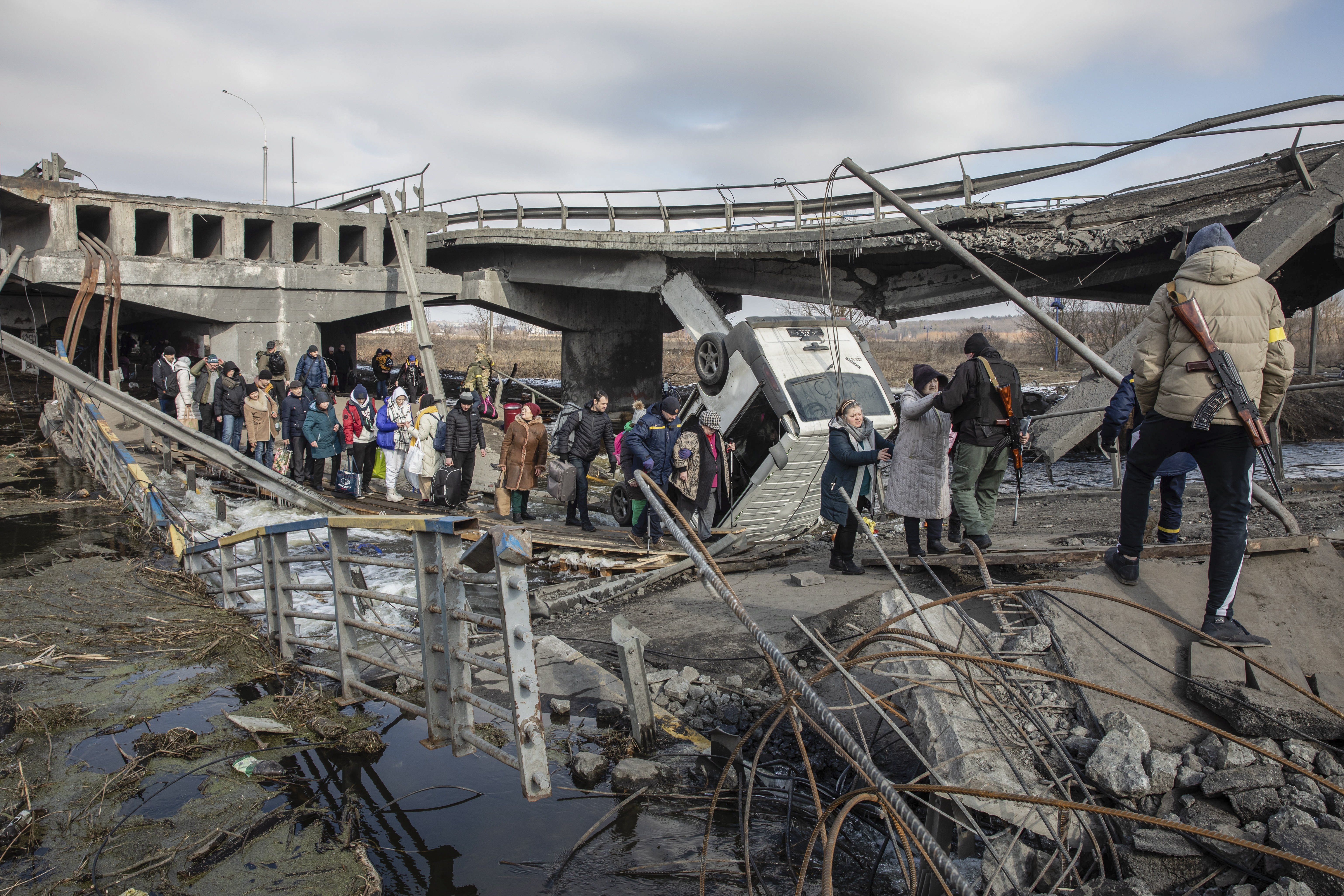 La guerra a las puertas de Kiev: una crónica desde Irpín