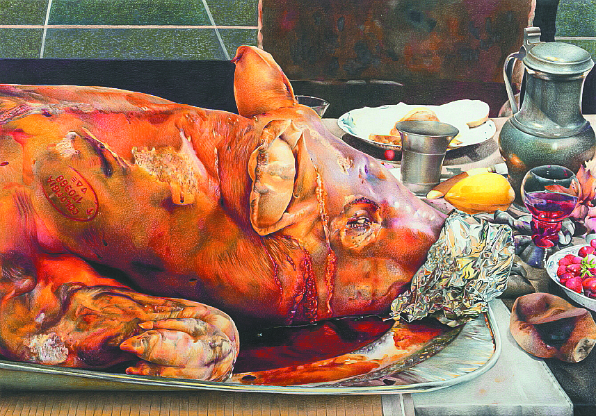 Una imagen divertida y repugnante