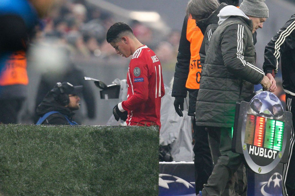 Parte del Bayern sobre James: “Estará ausente en los próximos entrenamientos”