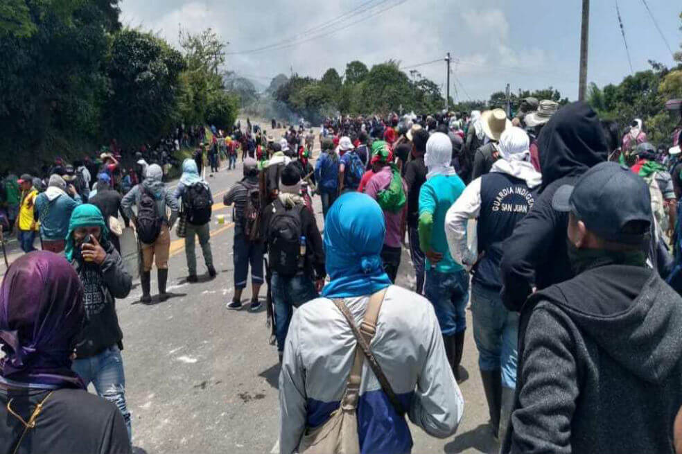 Indígenas de Antioquia se unieron a la Minga Indígena en Cauca
