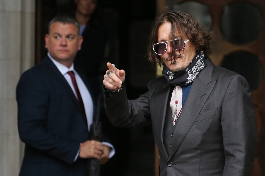 Johnny Depp en Londres