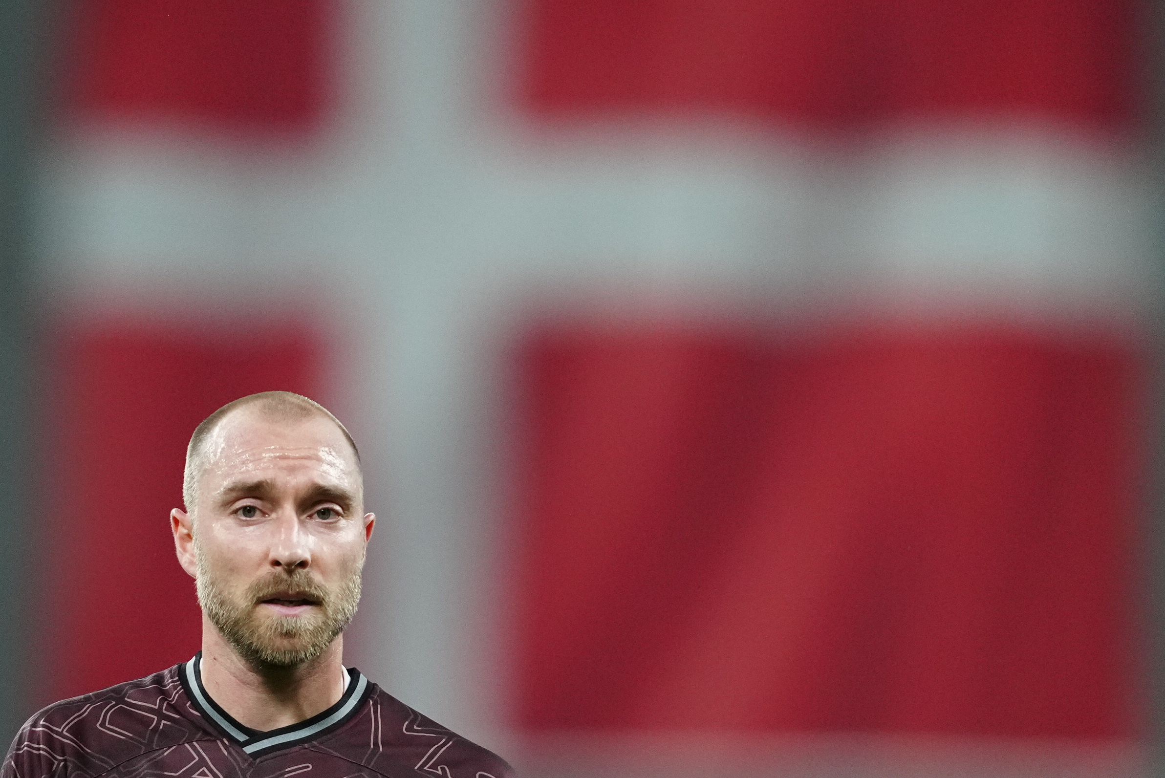 Copenhagen (Denmark), 15/11/2024.- Denmark's Christian Eriksen (10) during the UEFA Nations League match between Denmark and Spain at Parken in Copenhagen, Denmark, 15 November 2024. (Dinamarca, España, Copenhague) EFE/EPA/Mads Claus Rasmussen DENMARK OUT