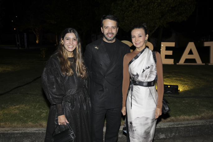 Liliana Arias, Sebastián Fernández y Catalina Hernández
