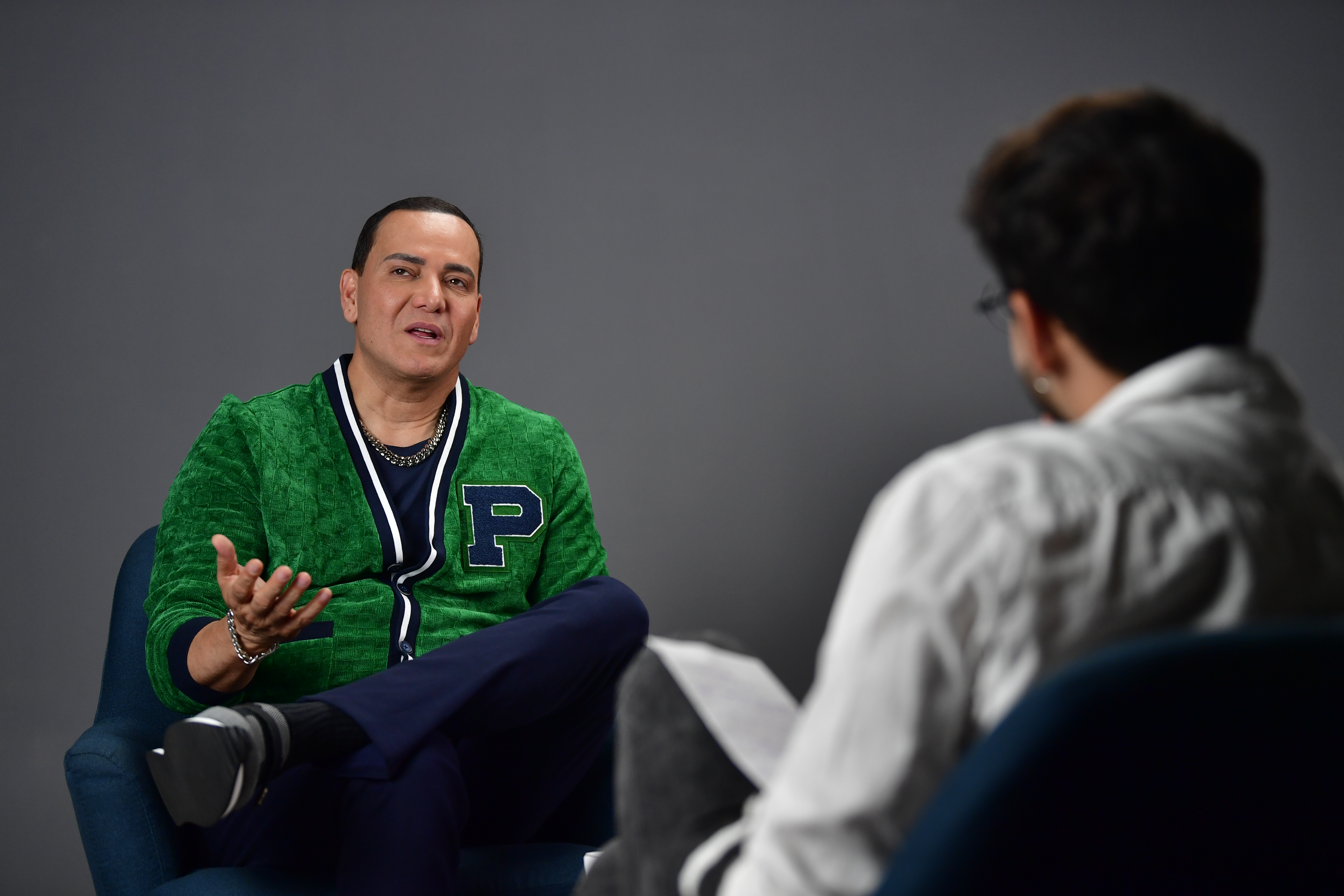 Cantante de Salsa durante entrevista para El Espectador