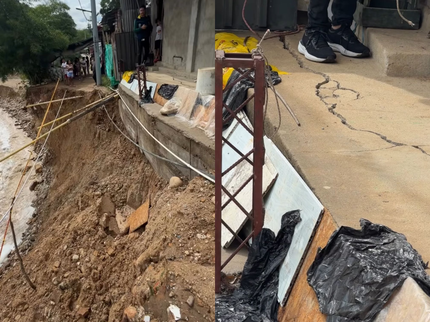 Lluvias provocan deslizamiento de ladera en el norte de Bucaramanga