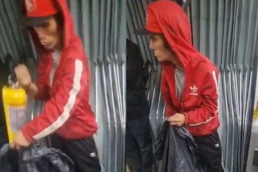 Hombre se robó extintor de Transnilenio sin disimulo: lo grabaron