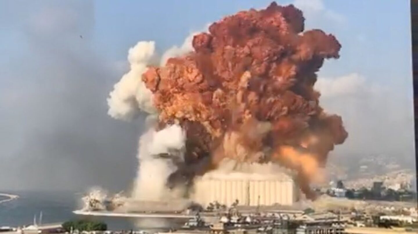 Fuerte explosión sacude a Beirut, en Líbano, y deja al menos 10 muertos