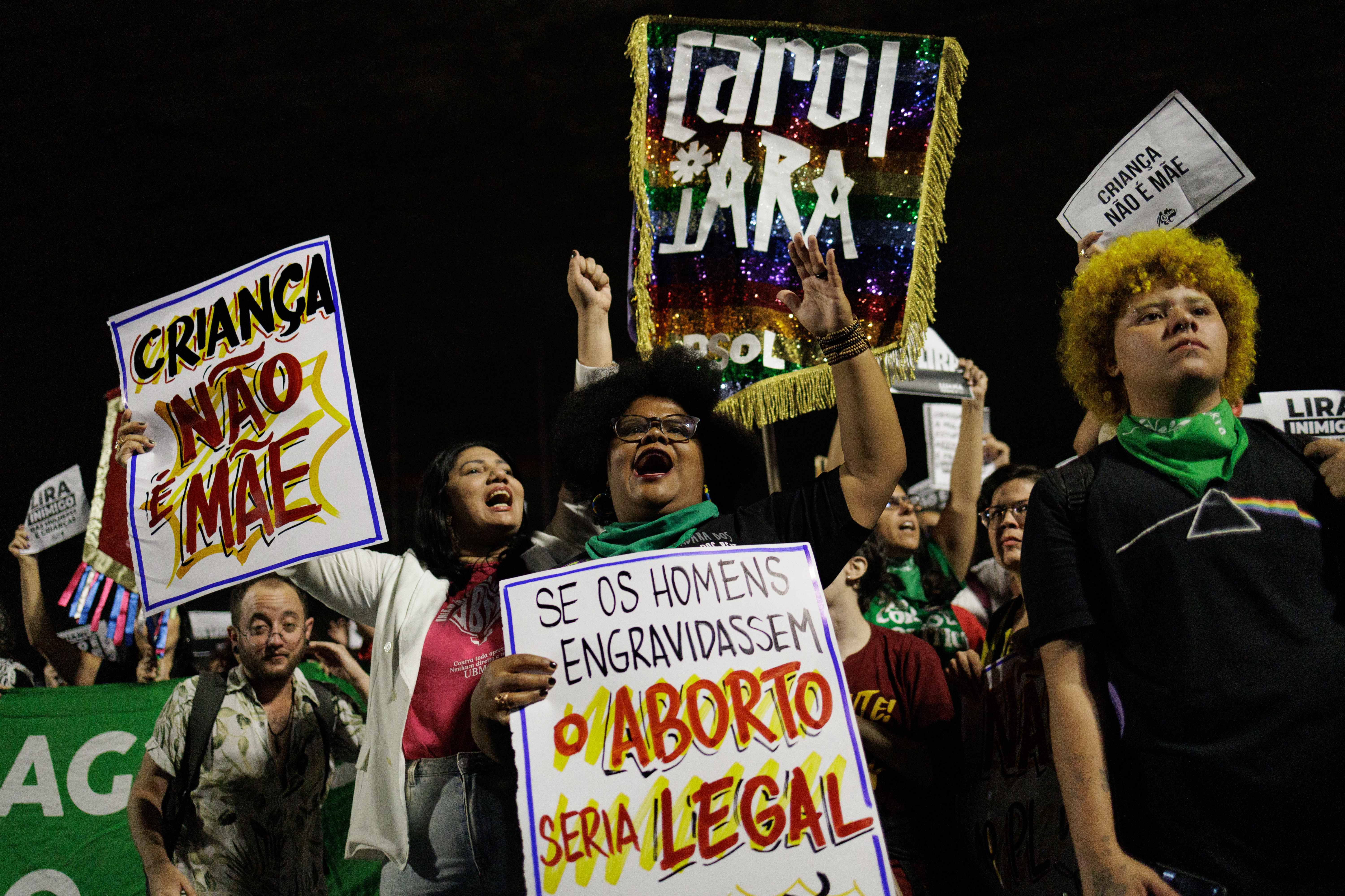 Protestas en Brasil contra un proyecto de ley que endurece las penas por aborto