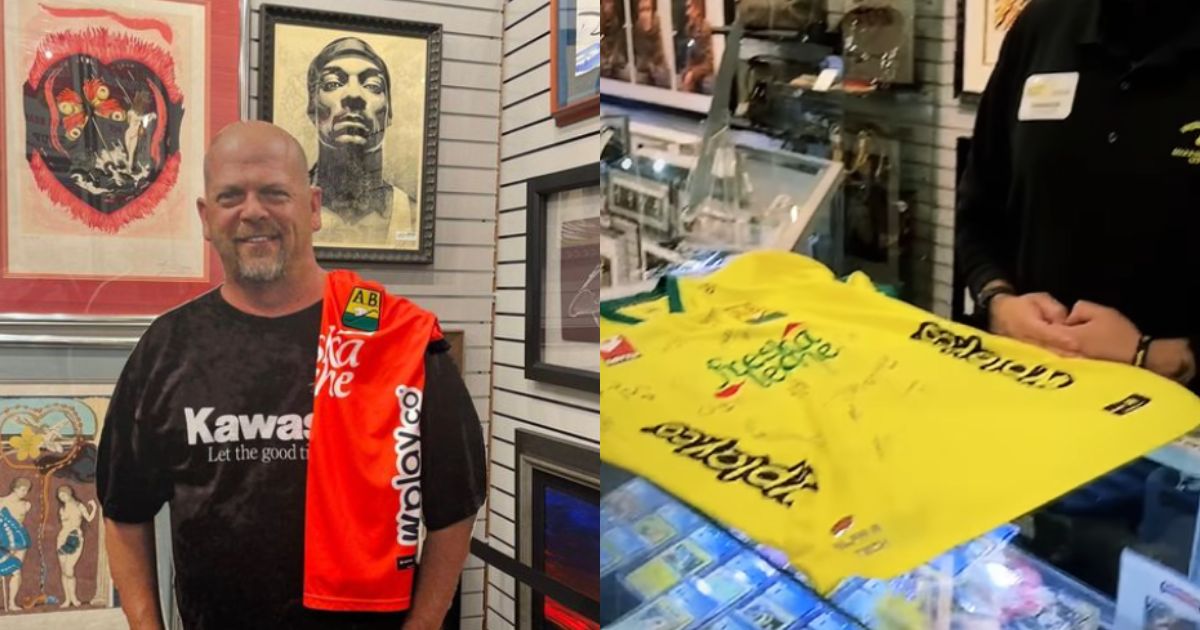 “No lo sé, Rick”: venden camiseta del Bucaramanga en “El precio de la Historia”