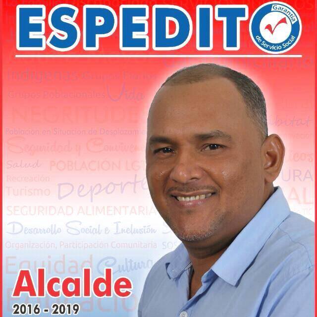 Afiche de campaña de Espedito Duque a la alcaldía de Puerto Libertador para las elecciones regionales de 2015. (fuente: Facebook de Espedito Duque)