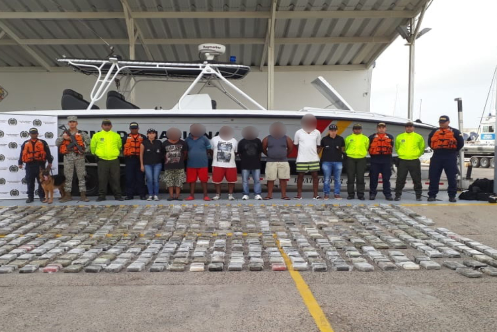 Incautan más de media tonelada de cocaína del Clan del Golfo en el Caribe