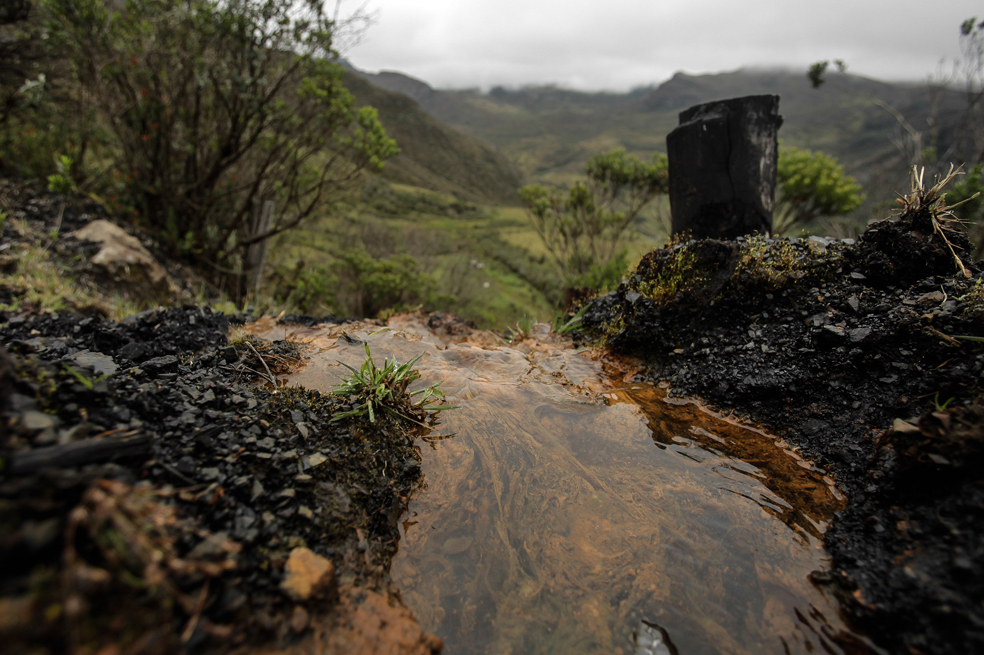 La actividad minera en el Páramo de Pisba, en imágenes